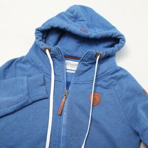 Wanakome Hoodie Womens XL Blue Full Zip Fleece Lined Hooded Pockets Logo